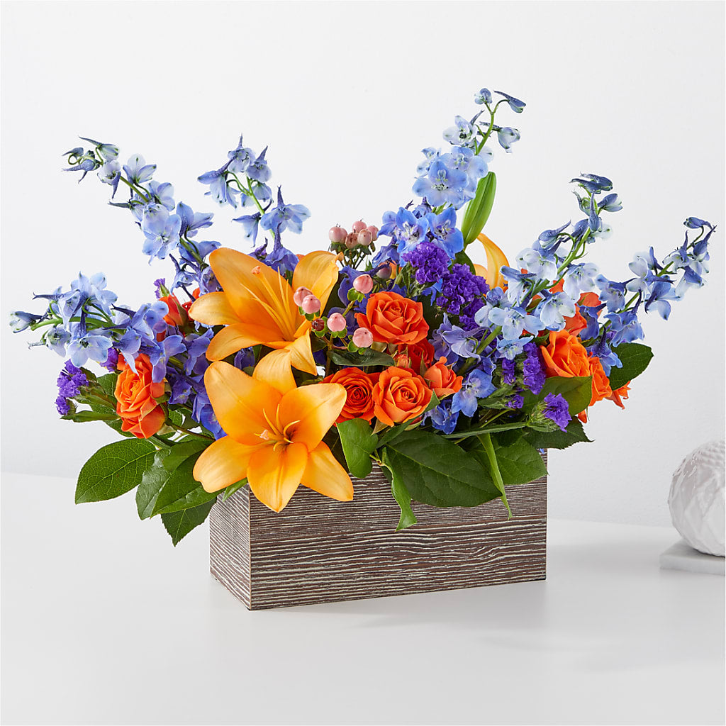 Radiant Citrus Box Bouquet – KIEFER'S FLORIST, Coshocton OH