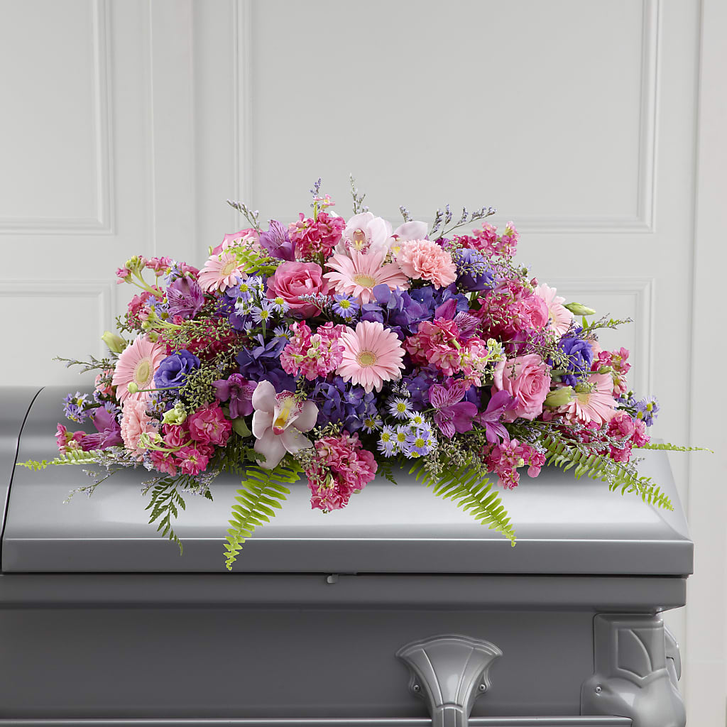 Glorious Garden Casket Spray – KIEFER'S FLORIST, Coshocton OH