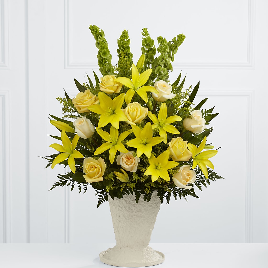 Golden Memories Arrangement – KIEFER'S FLORIST, Coshocton OH