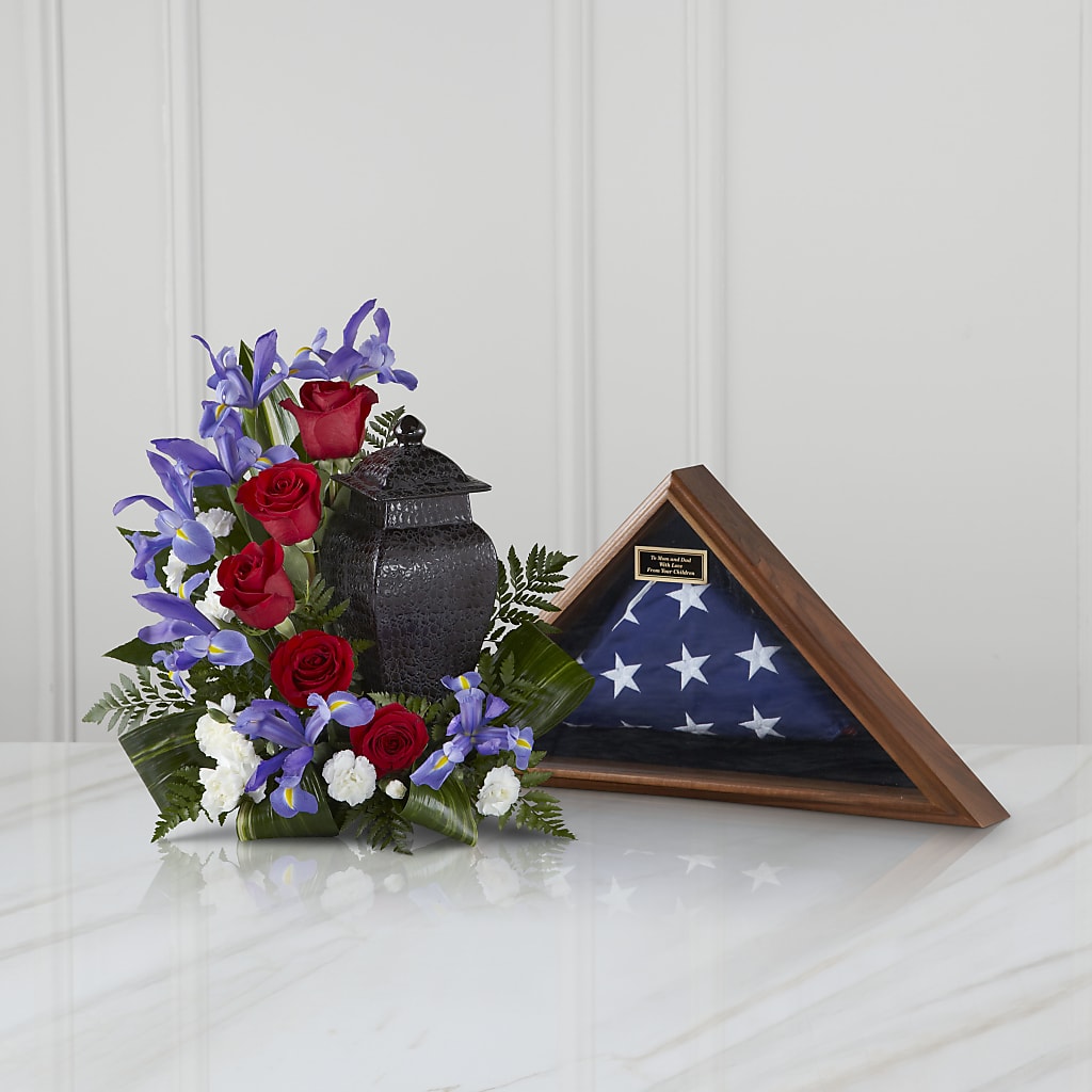 Patriotic Tribute Arrangement – KIEFER'S FLORIST, Coshocton OH