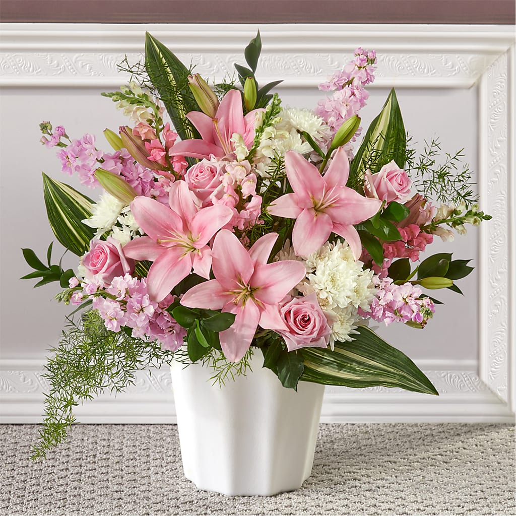 Simply Serene Floor Basket – KIEFER'S FLORIST, Coshocton OH