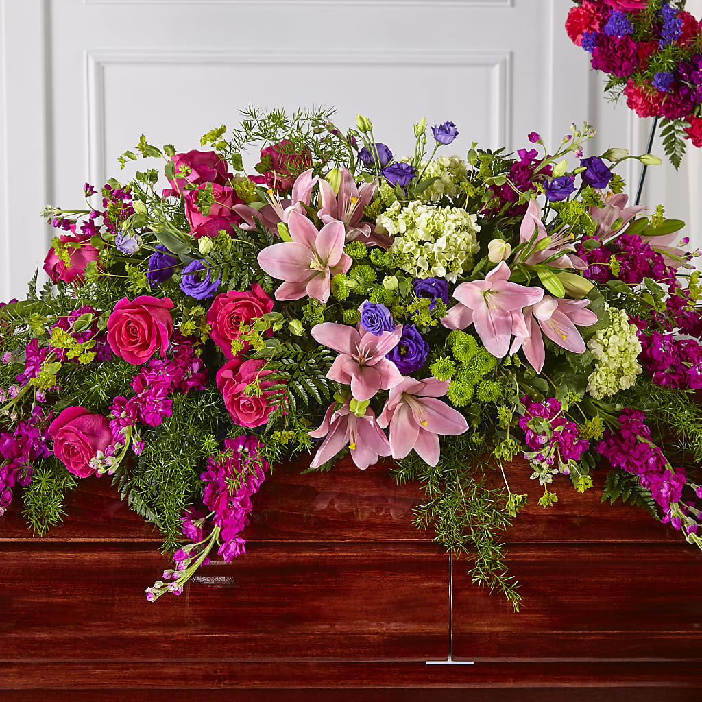 Radiant Tribute Casket Spray – KIEFER'S FLORIST, Coshocton OH