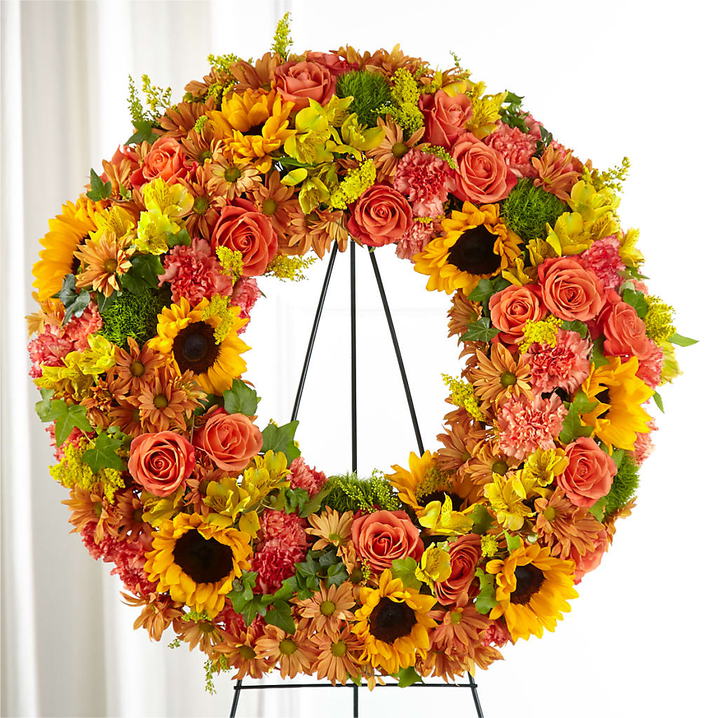 Autumnal Memories Wreath (Standard) – KIEFER'S FLORIST, Coshocton OH