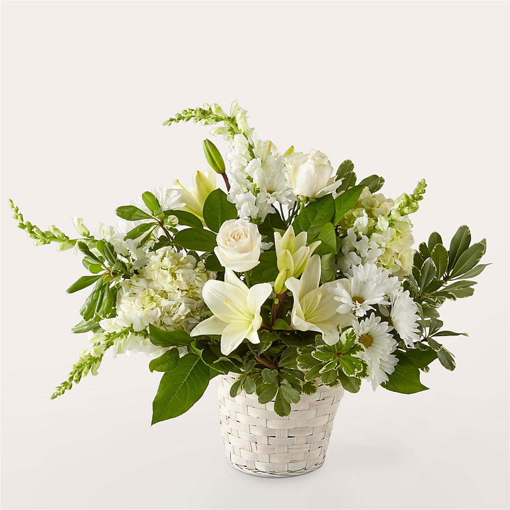 Ivory Elegance Floral Basket – KIEFER'S FLORIST, Coshocton OH