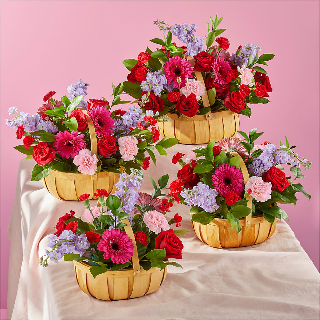 Pink Picnic Basket – KIEFER'S FLORIST, Coshocton OH