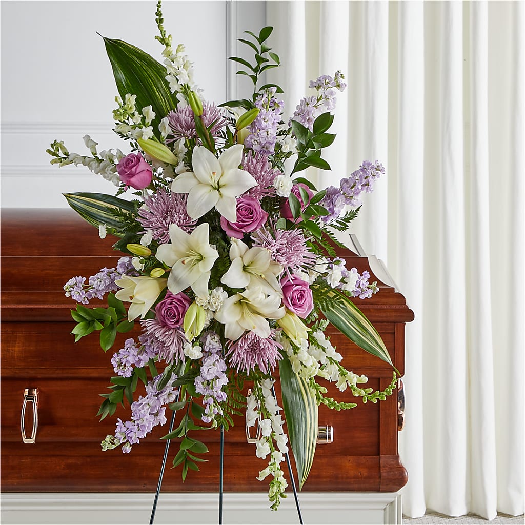 Grateful Hearts Standing Spray – KIEFER'S FLORIST, Coshocton OH