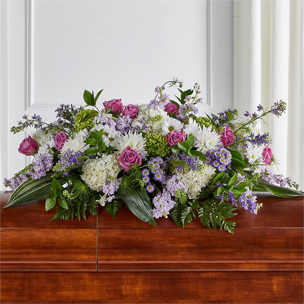 Meadows of Serenity Casket Spray – KIEFER'S FLORIST, Coshocton OH