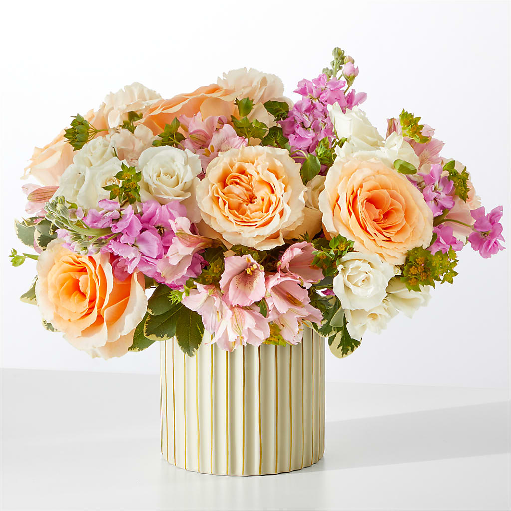 Paradise Bouquet with Ivory Vase – KIEFER'S FLORIST, Coshocton OH