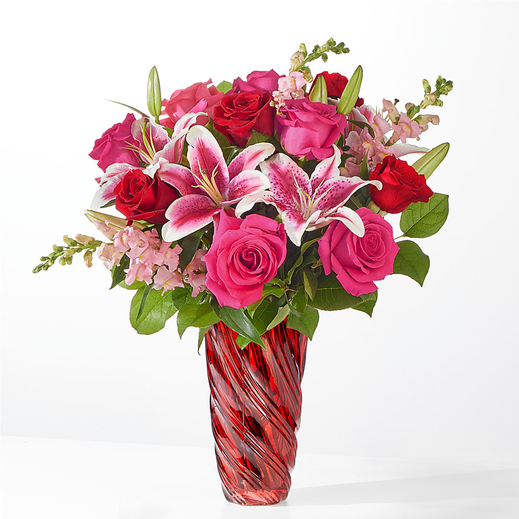 Always You Bouquet with Luxe Swirl Vase – KIEFER'S FLORIST, Coshocton OH
