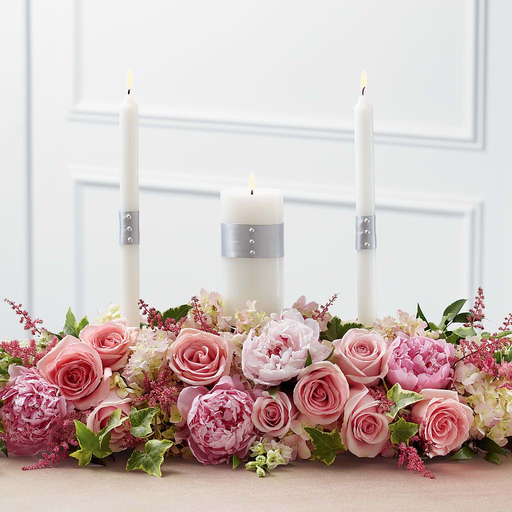 Worldwide Romance Unity Candle Arrangement – KIEFER'S FLORIST, Coshocton OH