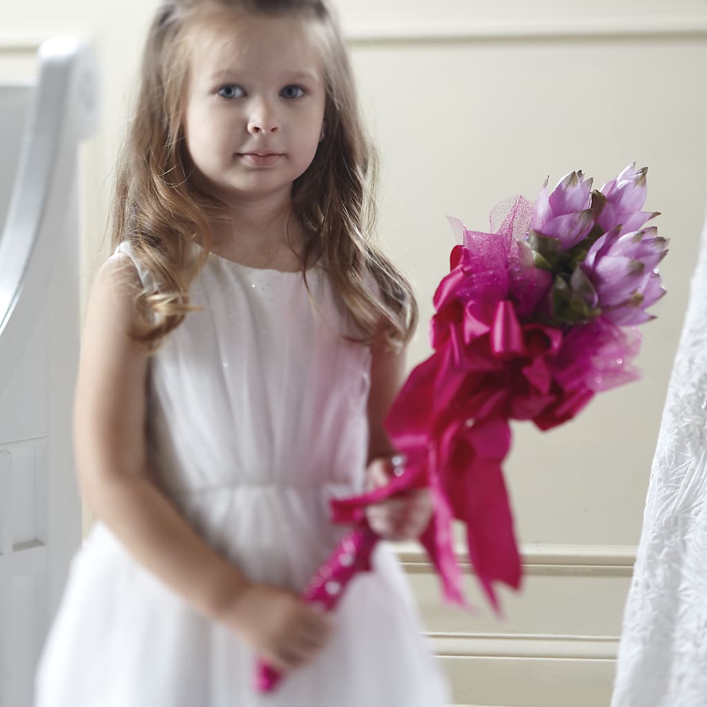 Sparkle Pink Flower Girl Bouquet – KIEFER'S FLORIST, Coshocton OH