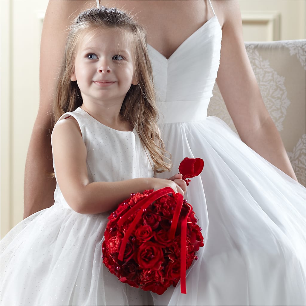 Pure at Heart Flower Girl Arrangement – KIEFER'S FLORIST, Coshocton OH