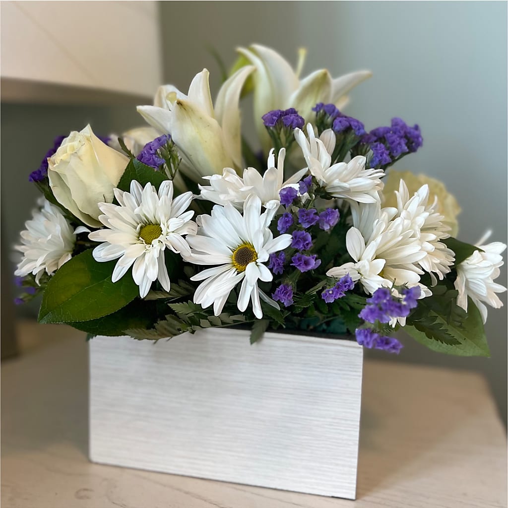 Beyond Blue Box Bouquet – KIEFER'S FLORIST, Coshocton OH