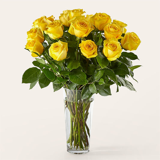Long Stem Yellow Rose Bouquet – KIEFER'S FLORIST, Coshocton OH