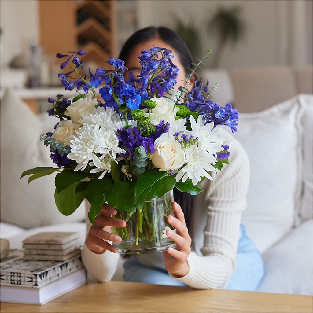 Cerulean Waves Bouquet – KIEFER'S FLORIST, Coshocton OH
