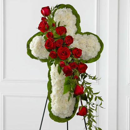 Floral Cross Easel – KIEFER'S FLORIST, Coshocton OH