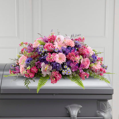Glorious Garden Casket Spray – KIEFER'S FLORIST, Coshocton OH