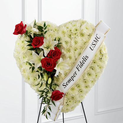 Heartfelt Hero Standing Heart – KIEFER'S FLORIST, Coshocton OH