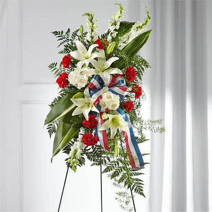 Stars of Life Standing Spray – KIEFER'S FLORIST, Coshocton OH
