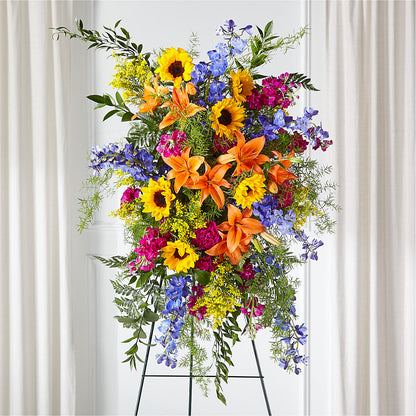 Sunlit Memories Standing Spray (Standard) – KIEFER'S FLORIST, Coshocton OH