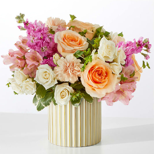 Paradise Bouquet with Ivory Vase – KIEFER'S FLORIST, Coshocton OH