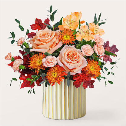 Spiced Latte Bouquet with Ivory Vase – KIEFER'S FLORIST, Coshocton OH