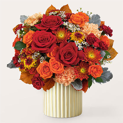 Merlot Bouquet with Ivory Vase – KIEFER'S FLORIST, Coshocton OH