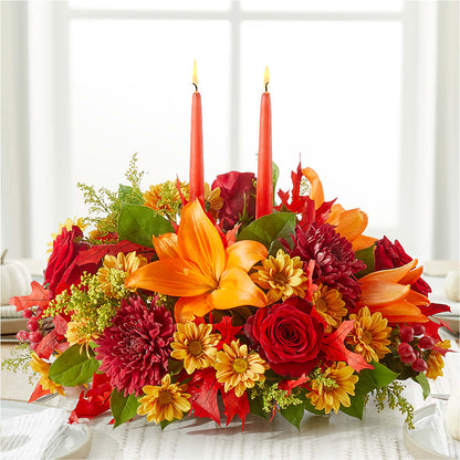 Autumn's Embrace Centerpiece – KIEFER'S FLORIST, Coshocton OH