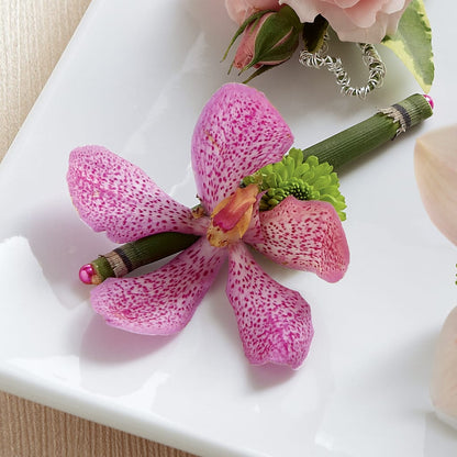 Pink Mokara Boutonniere – KIEFER'S FLORIST, Coshocton OH