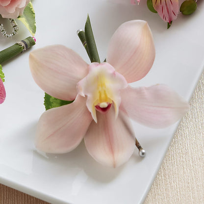 Pink Cymbidium Boutonniere – KIEFER'S FLORIST, Coshocton OH