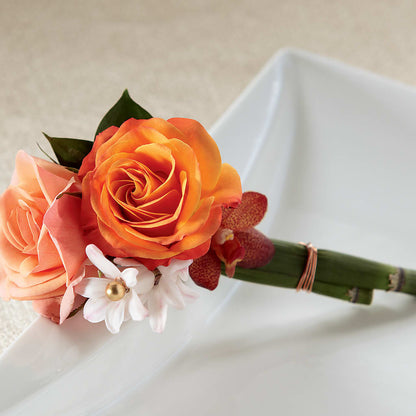Sunset Dream Boutonniere – KIEFER'S FLORIST, Coshocton OH